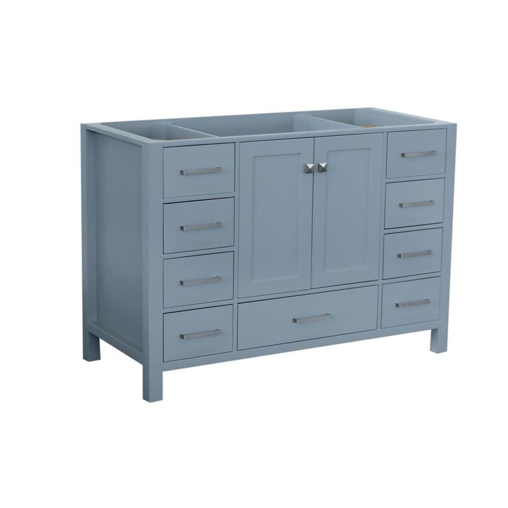 48" Single Sink Base Cabinet In Grey