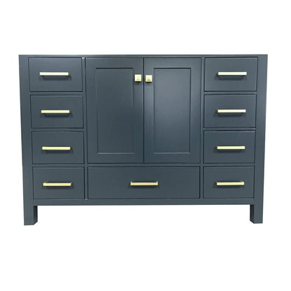 48" Single Sink Base Cabinet In Midnight Blue 