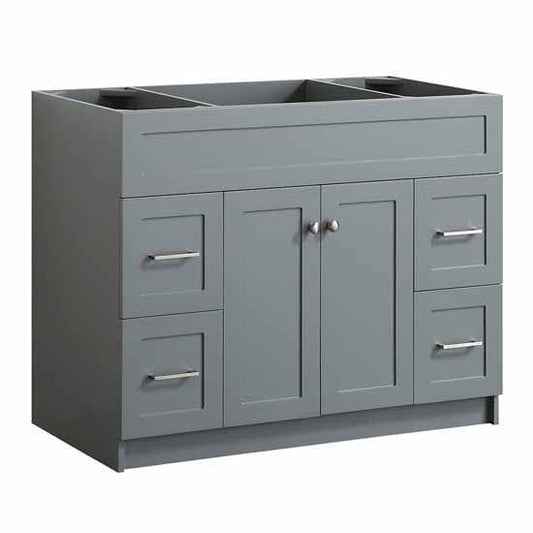 42" Single Sink Base Cabinet In Grey