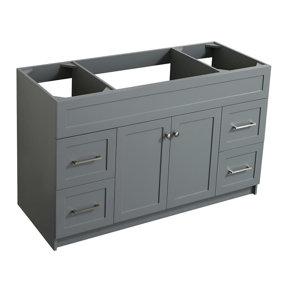 Ariel Hamlet 54 Single Sink Base Cabinet In Grey