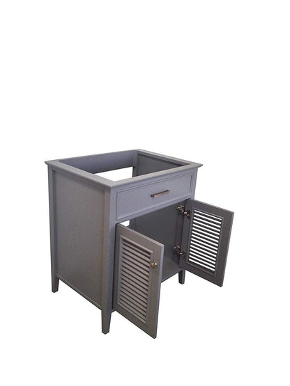 Ariel Kensington 30 Single Sink Base Cabinet In Grey