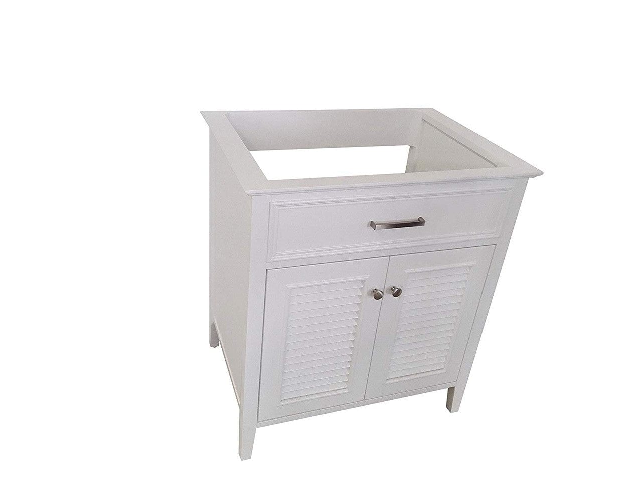 30" Single Sink Base Cabinet In White
