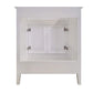 Ariel Kensington 30 Single Sink Base Cabinet In White