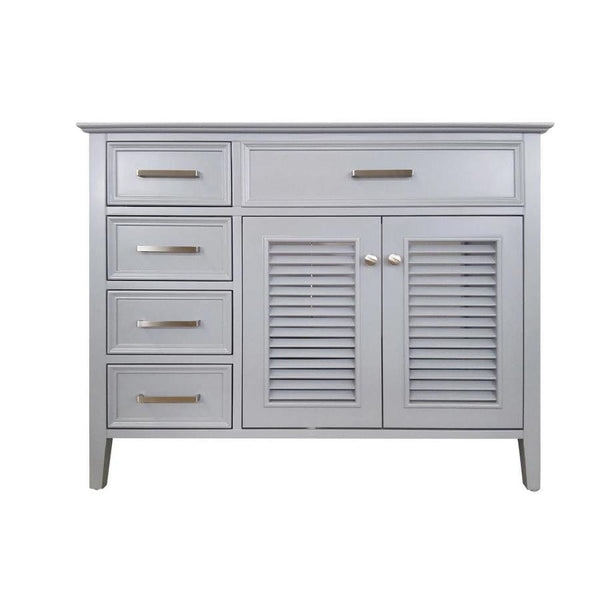 42 Right Offset Single Sink Base Cabinet In Grey 