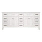 72" Double Sink Base Cabinet In White