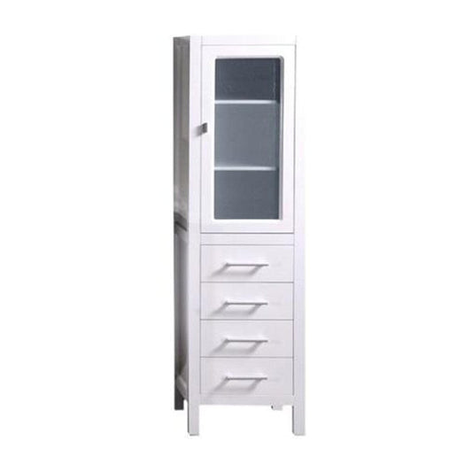 Design Element CAB004-W | London 66inch Linen Cabinet 