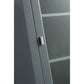Design Element London 66" Gray Transitional Tall Linen Cabinet