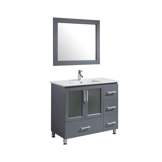 Stanton 40" Single Sink Vanity Set in Gray Finish