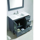 Design Element B40-DS-G | Stanton 40" Single Sink Vanity Set in Gray Finish