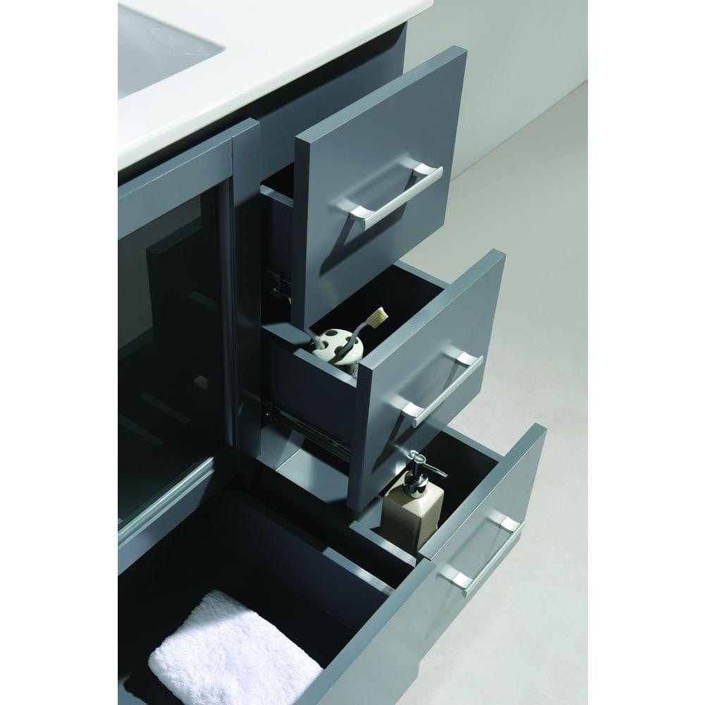 Design Element B40-DS-G | Stanton 40" Single Sink Vanity Set in Gray Finish