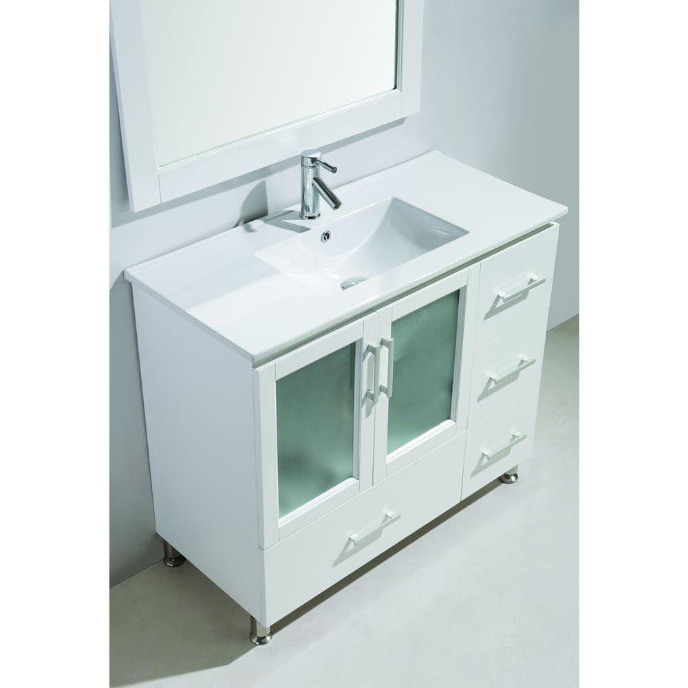 Design Element B40-DS-W | Stanton 40" Single Sink Vanity Set in White Finish