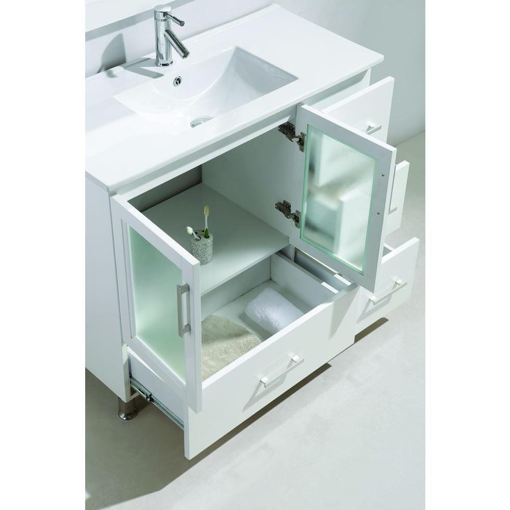 Design Element B40-DS-W | Stanton 40" Single Sink Vanity Set in White Finish