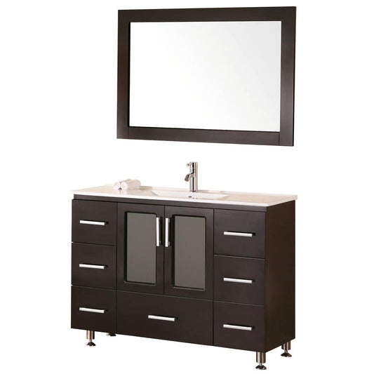 Design Element B48-DS | Stanton 48" Single Sink Vanity Set in Espresso