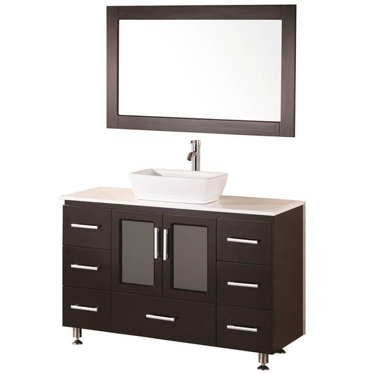 Design Element B48-VS | Stanton 48" Single Sink Vanity Set in Espresso