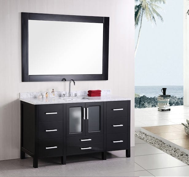 Design Element B60-DS | Stanton 60" Single Sink Vanity Set in Espresso