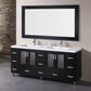 Design Element B72-DS | Stanton 72" Double Sink Vanity Set in Espresso