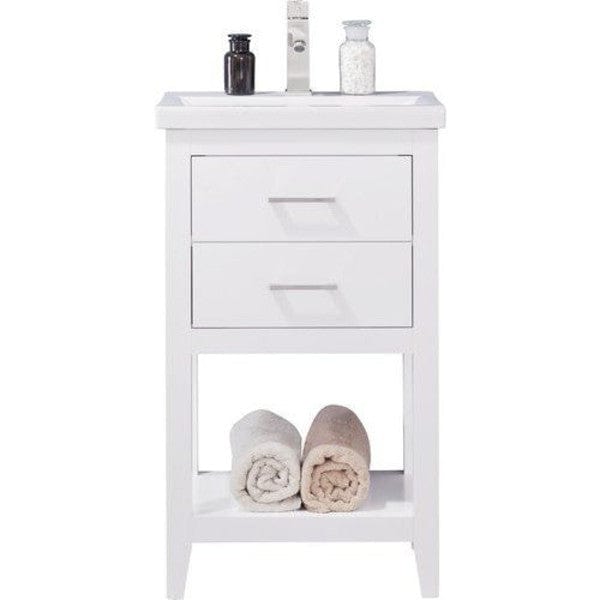 Design Element Cara 20" White Modern Single Sink Vanity