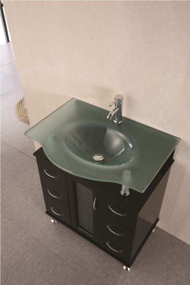 Design Element DEC015A | Huntington 30" Single Sink Vanity Set in Espresso