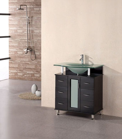 Design Element DEC015A | Huntington 30" Single Sink Vanity Set in Espresso