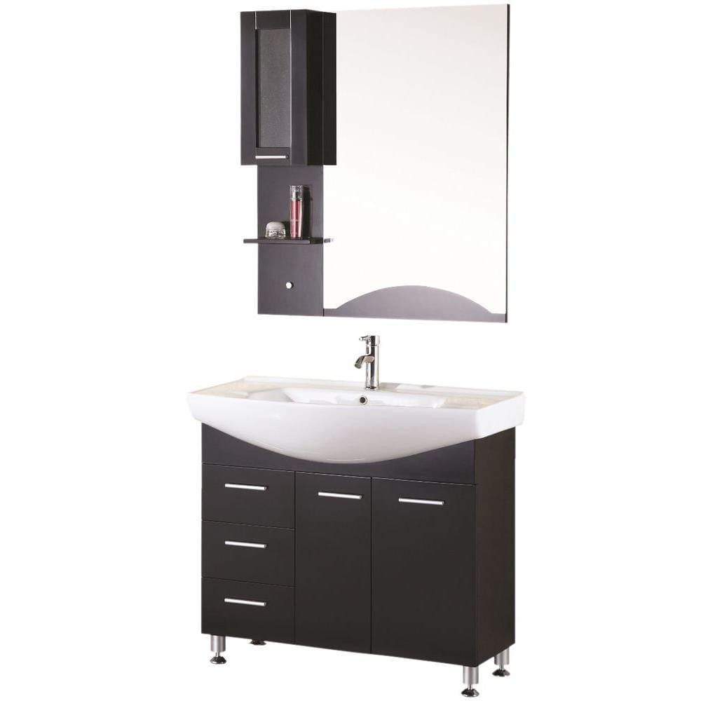 Sierra 40" Single Sink Vanity Set in Espresso