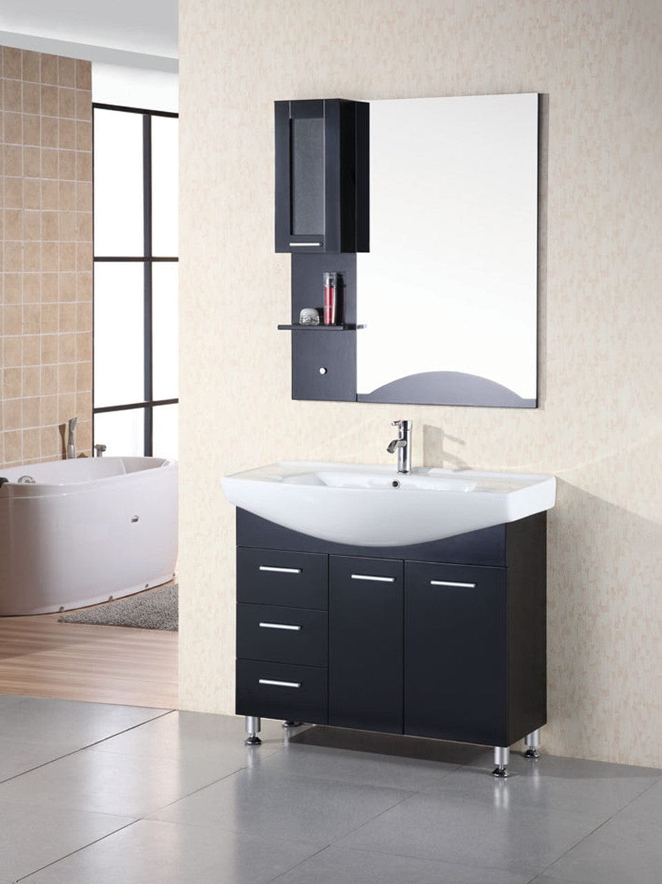Design Element DEC026 | Sierra 40" Single Sink Vanity Set in Espresso