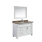 Design Element DEC059B-W-G | Hudson 48" Single Sink Vanity Set in White with Marble Top (DEC059B-W-G)