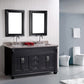Design Element DEC059C | Hudson 60" Double Sink Vanity Set in Espresso
