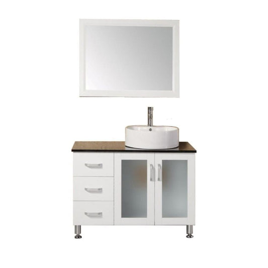 Malibu 39" Single Sink Vanity Set in White