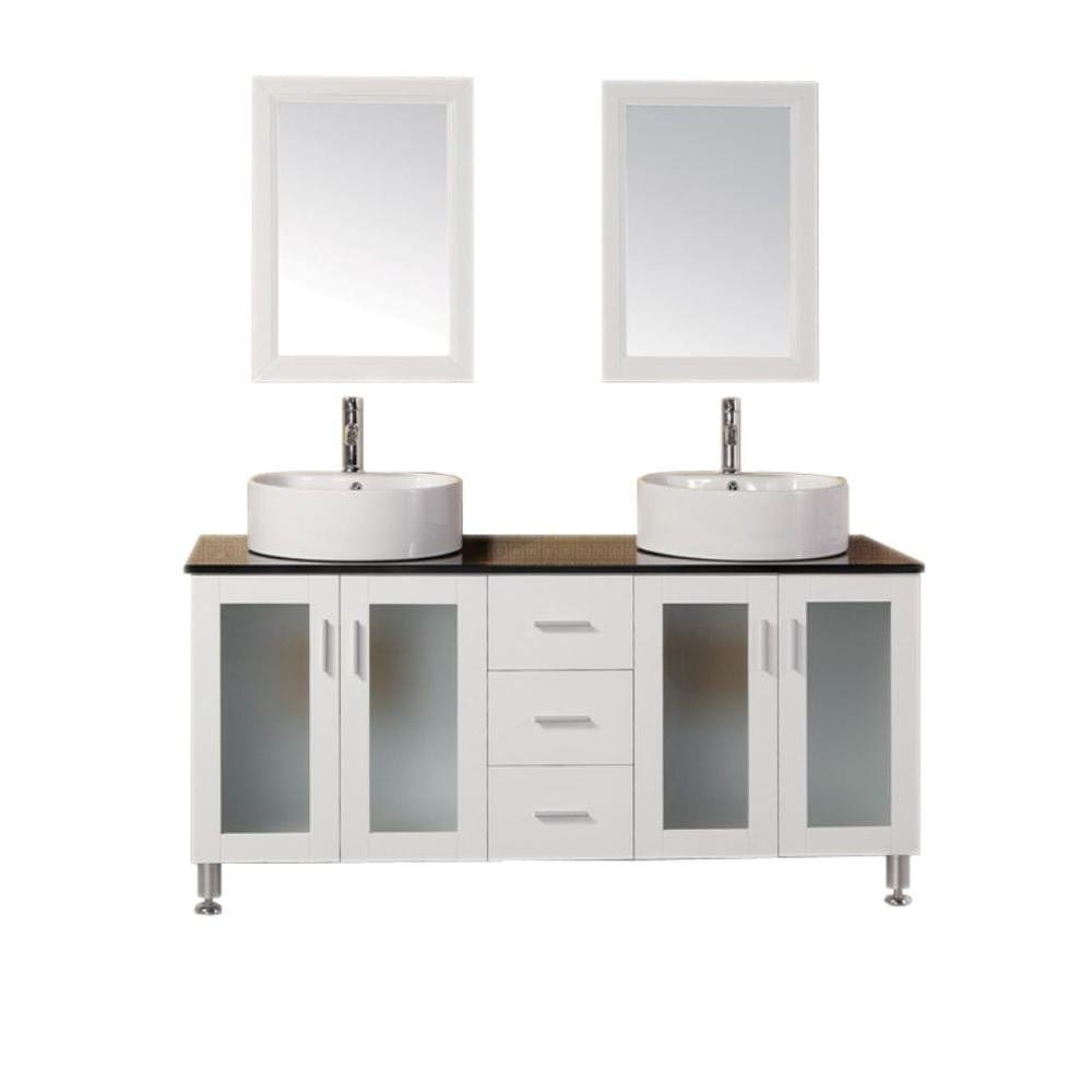 Malibu 60" Single Sink Vanity Set in White