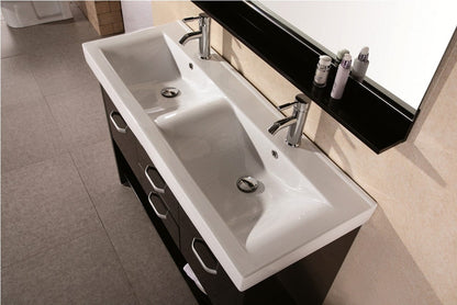 Design Element DEC074 | Citrus 48" Double Sink Vanity Set in Espresso