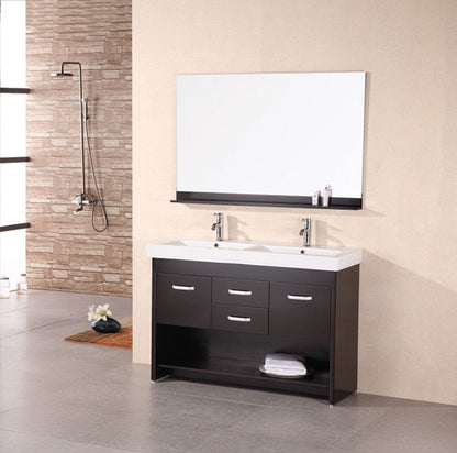 Design Element DEC074 | Citrus 48" Double Sink Vanity Set in Espresso