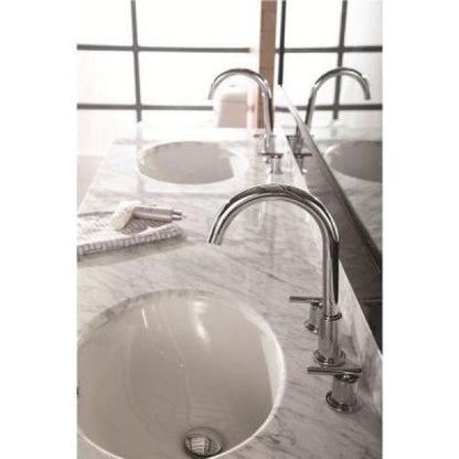 Design Element DEC076B-W | London Stanmark 72" Double Sink Vanity Set in White