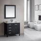 Design Element DEC076D-L | London 36" Single Sink Vanity Set in Espresso Finish with Drawers on the Left