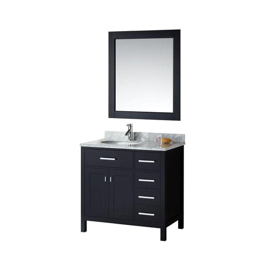 London 36" Single Sink Vanity Set in Espresso