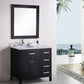 Design Element DEC076D-R | London Stanmark 36" Single Sink Vanity Set in Espresso with Drawers on the Right
