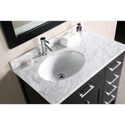 Design Element DEC076D-R | London Stanmark 36" Single Sink Vanity Set in Espresso with Drawers on the Right