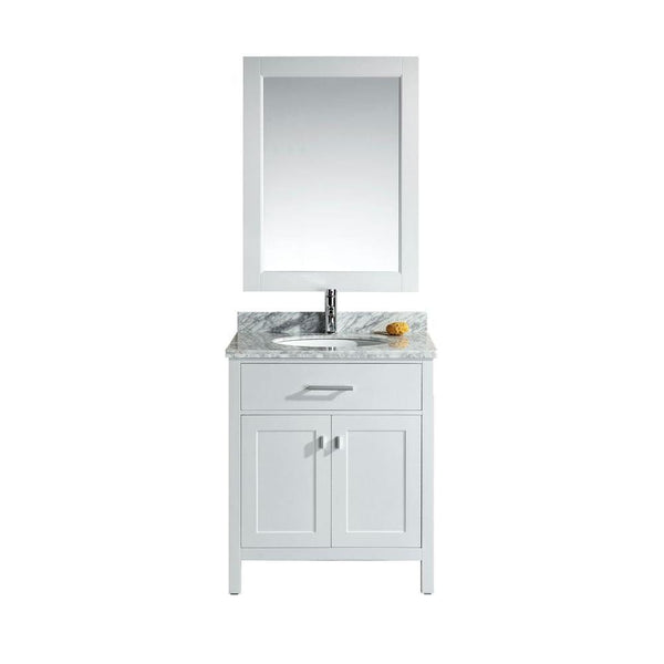 London 30 Single Sink Vanity Set in White