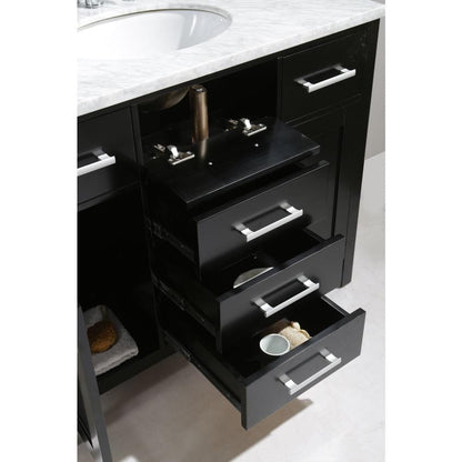 Design Element DEC076F | London Stanmark 42" Single Sink Vanity Set in Espresso Finish