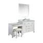 Design Element DEC076F-W_MUT-W | London 42" Single Sink Vanity Set in White Finish