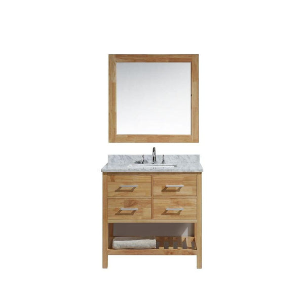 London 36 Single Sink Vanity Set in Honey Oak Finish