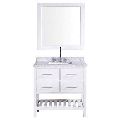 London 36" Single Sink Vanity Set in White