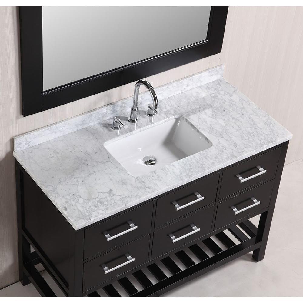 Design Element DEC077D-48 | London Cambridge 48" Single Sink Vanity Set in Espresso Finish