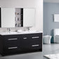 Design Element DEC079B | Perfecta 72" Double Sink Vanity Set in Espresso