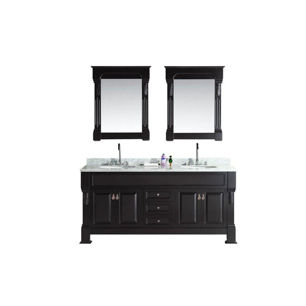 Marcos 72 Double Sink Vanity Set with Carrara White