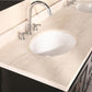 Design Element DEC081B | Marcos 72" Double Sink Vanity Set with Travertine Stone Countertop in Espresso