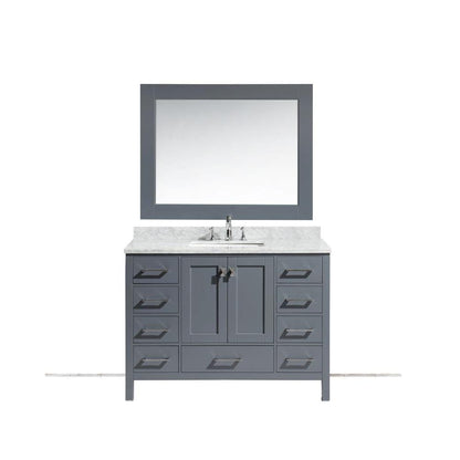 Design Element DEC082C-G | London48" Single Sink Vanity Set in Gray Finish