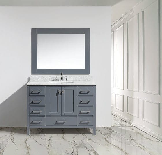 Design Element DEC082C-G | London Hyde48" Single Sink Vanity Set in Gray Finish