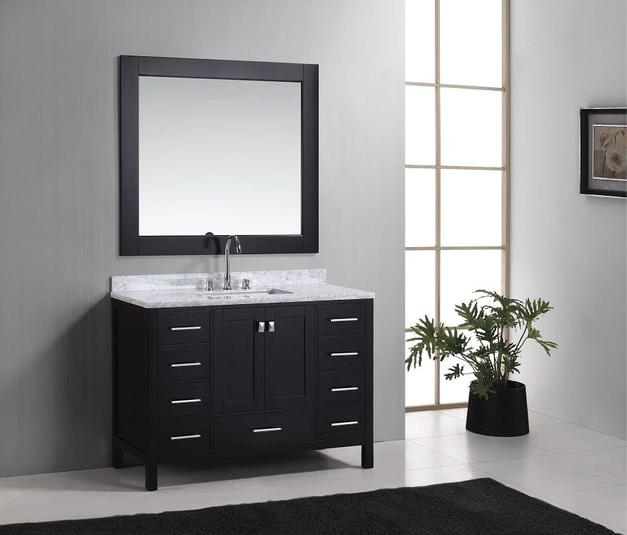 Design Element DEC082C | London 48" Single Sink Vanity Set in Espresso Finish