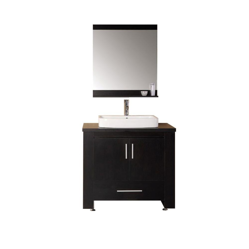 Design Element DEC083A | Washington 36" Single Sink Vanity Set in Espresso