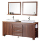Design Element DEC083D-L | Washington 72" Double Sink Vanity Set in Espresso